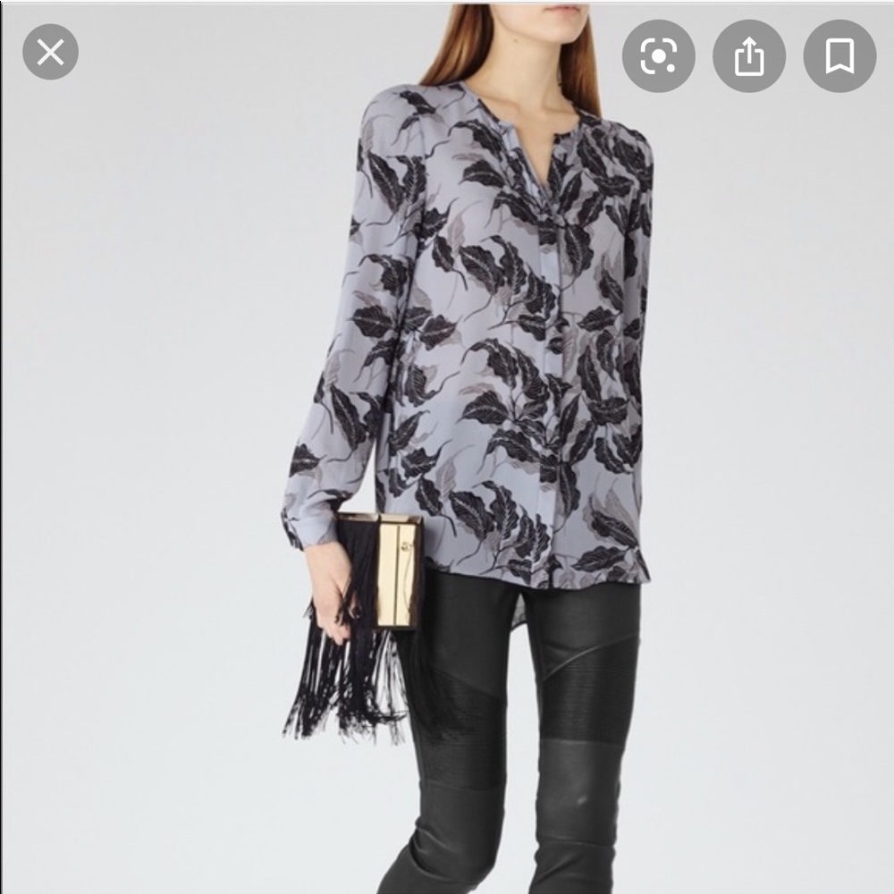 Reiss Martina Floral Blouse